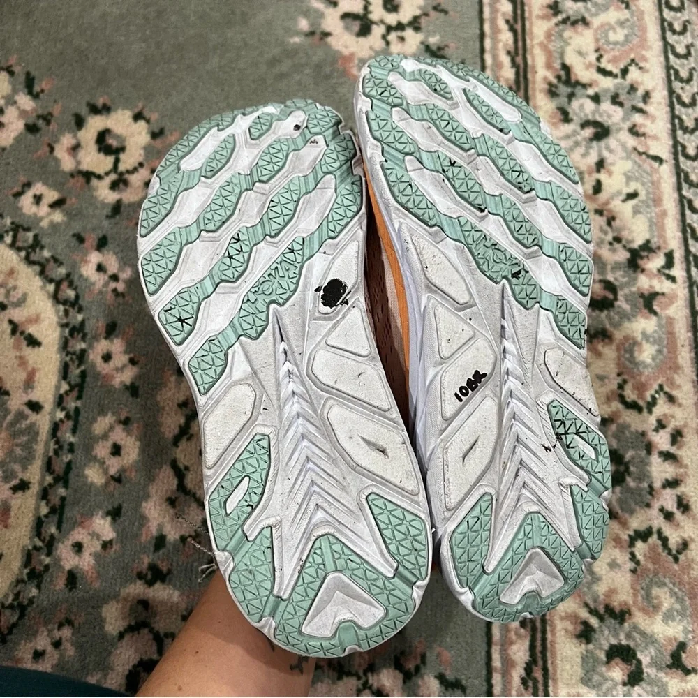 HOKA Clifton 8 Women's Orange Running Shoe Sneakers Z5752 Size 9B - Picture 6 of 11